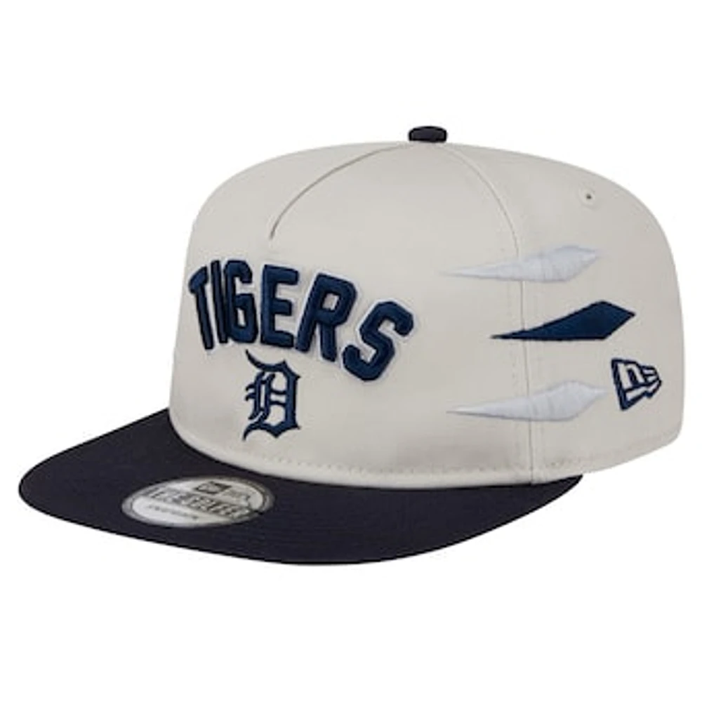 Men's New Era Cream Detroit Tigers Iron Golfer Snapback Hat