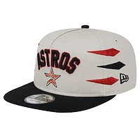 Men's New Era Cream Houston Astros Iron Golfer Snapback Hat