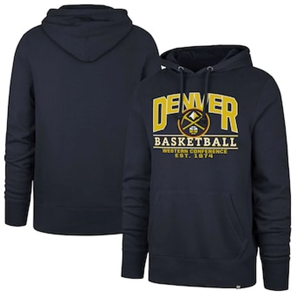 Unisex '47  Navy Denver Nuggets Good Call Headline Pullover Hoodie