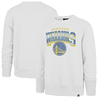 Men's '47 White Golden State Warriors Spotlight Headline Pullover Sweatshirt