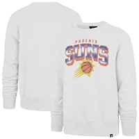 Men's '47 White Phoenix Suns Spotlight Headline Pullover Sweatshirt