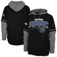 Men's '47 Black Orlando Magic Trifecta Shortstop Pullover Hoodie