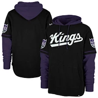 Men's '47 Black Sacramento Kings Trifecta Shortstop Pullover Hoodie