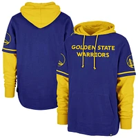 Men's '47 Royal Golden State Warriors Trifecta Shortstop Pullover Hoodie