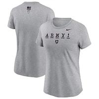 Women's Nike Gray Army Black Knights 2024 Rivalry Collection Army! T-Shirt