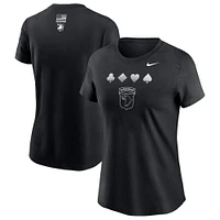 Women's Nike Black Army Knights 2024 Rivalry Collection Suit T-Shirt