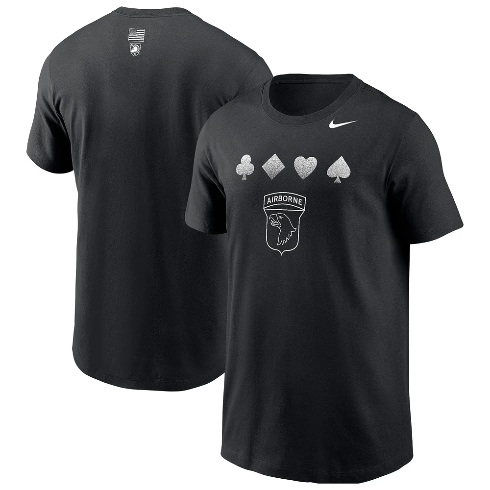 Youth Nike Black Army Knights 2024 Rivalry Collection Airborne T-Shirt