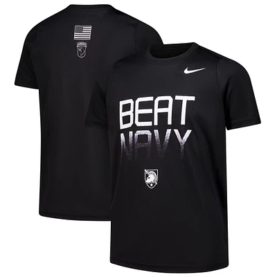 Youth Nike Black Army Knights Rivalry Beat Legend Performance T-Shirt