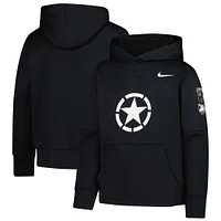 Youth Nike Black Army Black Knights 2024 Rivalry Collection Performance Pullover Hoodie