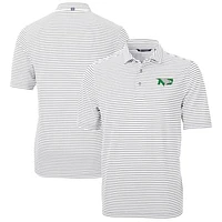 Men's Cutter & Buck North Dakota Virtue Eco Pique Stripe Recycled Polo