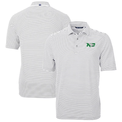 Men's Cutter & Buck North Dakota Virtue Eco Pique Stripe Recycled Polo