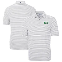 Men's Cutter & Buck North Dakota Virtue Eco Pique Stripe Recycled Polo