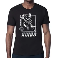 Men's Starter Black Los Angeles Kings Player Grid T-Shirt