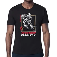 Men's Starter Black Ottawa Senators Player Grid T-Shirt