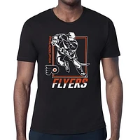 Men's Starter Black Philadelphia Flyers Player Grid T-Shirt
