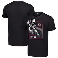 Men's Starter Black Arizona Coyotes Player Grid T-Shirt