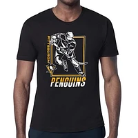 Men's Starter Black Pittsburgh Penguins Player Grid T-Shirt