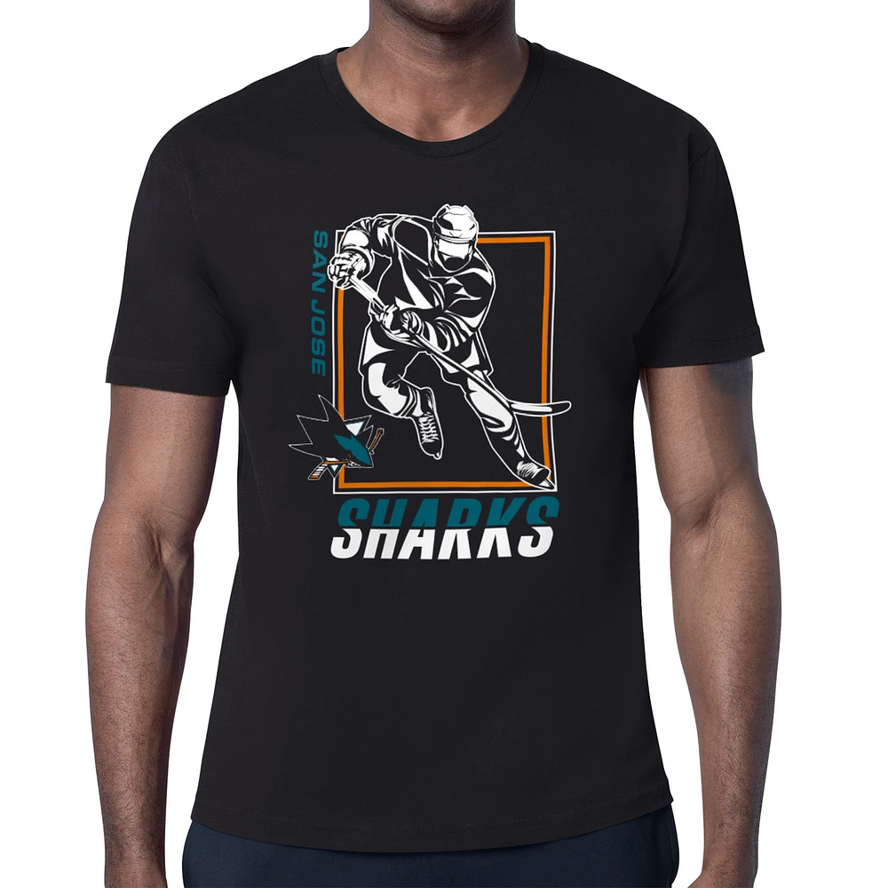 Men's Starter San Jose Sharks Player Grid T-Shirt
