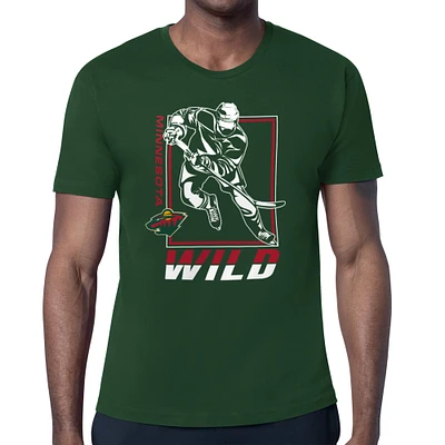 Men's Starter Minnesota Wild Player Grid T-Shirt