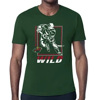 Men's Starter Minnesota Wild Player Grid T-Shirt