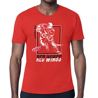 Men's Starter Red Detroit Wings Player Grid T-Shirt