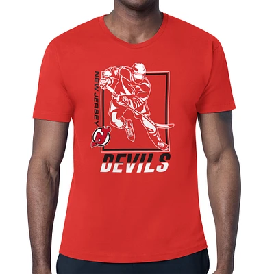 Men's Starter New Jersey Devils Player Grid T-Shirt