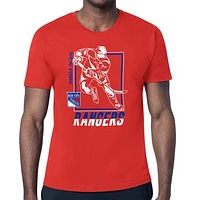 Men's Starter Red New York Rangers Player Grid T-Shirt