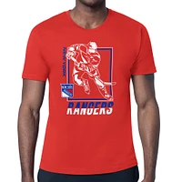 Men's Starter Red New York Rangers Player Grid T-Shirt