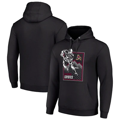 Men's Starter Arizona Coyotes Player Grid Fleece Pullover Hoodie