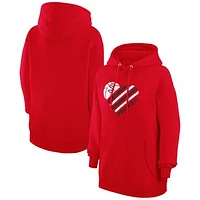 Women's G-III 4Her by Carl Banks Atlanta Hawks Heart Pullover Hoodie