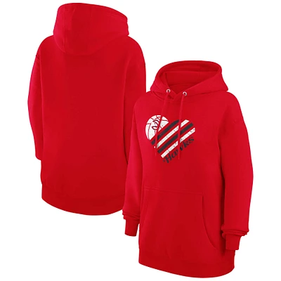 Women's G-III 4Her by Carl Banks Atlanta Hawks Heart Pullover Hoodie