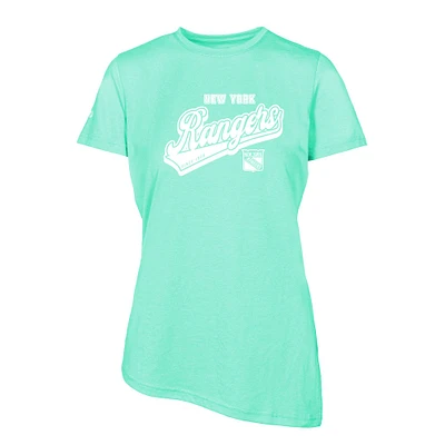 Women's Levelwear Mint New York Rangers Birch Sweep T-Shirt