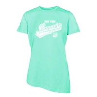Women's Levelwear Mint New York Rangers Birch Sweep T-Shirt