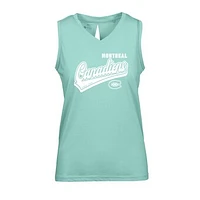 Women's Levelwear Mint Montreal Canadiens Paisley Sweep V-Neck Tank Top