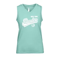 Women's Levelwear Mint New York Islanders Paisley Sweep V-Neck Tank Top