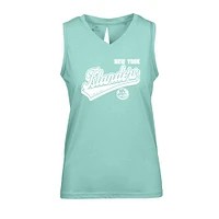 Women's Levelwear Mint New York Islanders Paisley Sweep V-Neck Tank Top