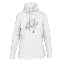 Women's Levelwear Oatmeal New York Rangers Loop Sweep Pullover Hoodie