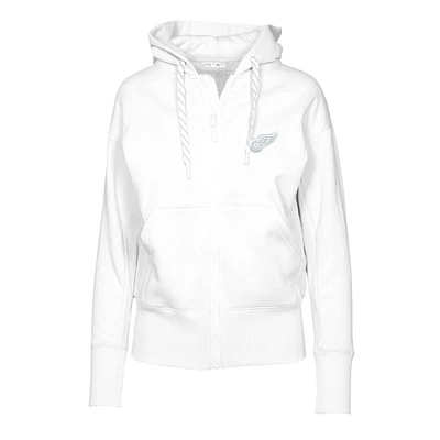 Women's Levelwear White Detroit Red Wings Gardinia Core Full-Zip Hoodie Jacket