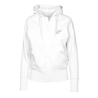 Women's Levelwear White Detroit Red Wings Gardinia Core Full-Zip Hoodie Jacket