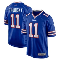 Men's Nike Mitchell Trubisky  Royal Buffalo Bills Game Jersey