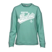 Women's Levelwear Mint Houston Rockets Fiona Sweep Pullover Sweatshirt