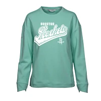 Women's Levelwear Mint Houston Rockets Fiona Sweep Pullover Sweatshirt