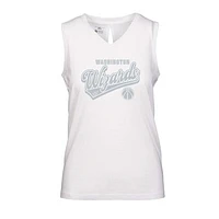 Women's Levelwear White Washington Wizards Paisley Sweep V-Neck Tank Top