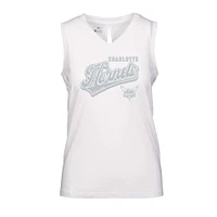 Women's Levelwear White Charlotte Hornets Paisley Sweep V-Neck Tank Top