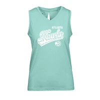 Women's Levelwear Mint Atlanta Hawks Paisley Sweep V-Neck Tank Top
