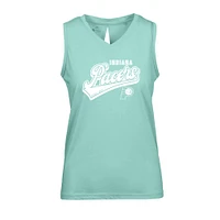 Women's Levelwear Mint Indiana Pacers Paisley Sweep V-Neck Tank Top