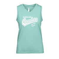 Women's Levelwear Mint Cleveland Cavaliers Paisley Sweep V-Neck Tank Top