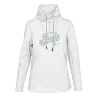 Women's Levelwear Cream Indiana Pacers Loop Sweep Pullover Sweatshirt