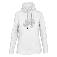 Women's Levelwear Cream Indiana Pacers Loop Sweep Pullover Sweatshirt