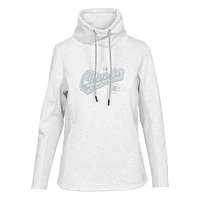 Women's Levelwear Cream LA Clippers Loop Sweep Pullover Sweatshirt